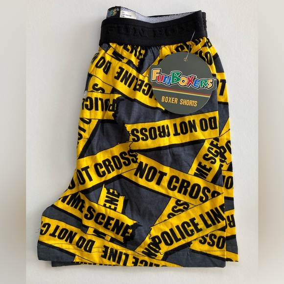 Funboxers Other - FUN BOXERS | NWT Men’s Police Line Boxer Shorts